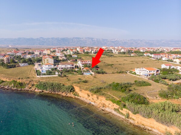 Aerial view - Apartments Crljenko (Povljana)