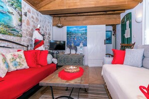 House | Living room | TV - House Dobrila (Podgora)