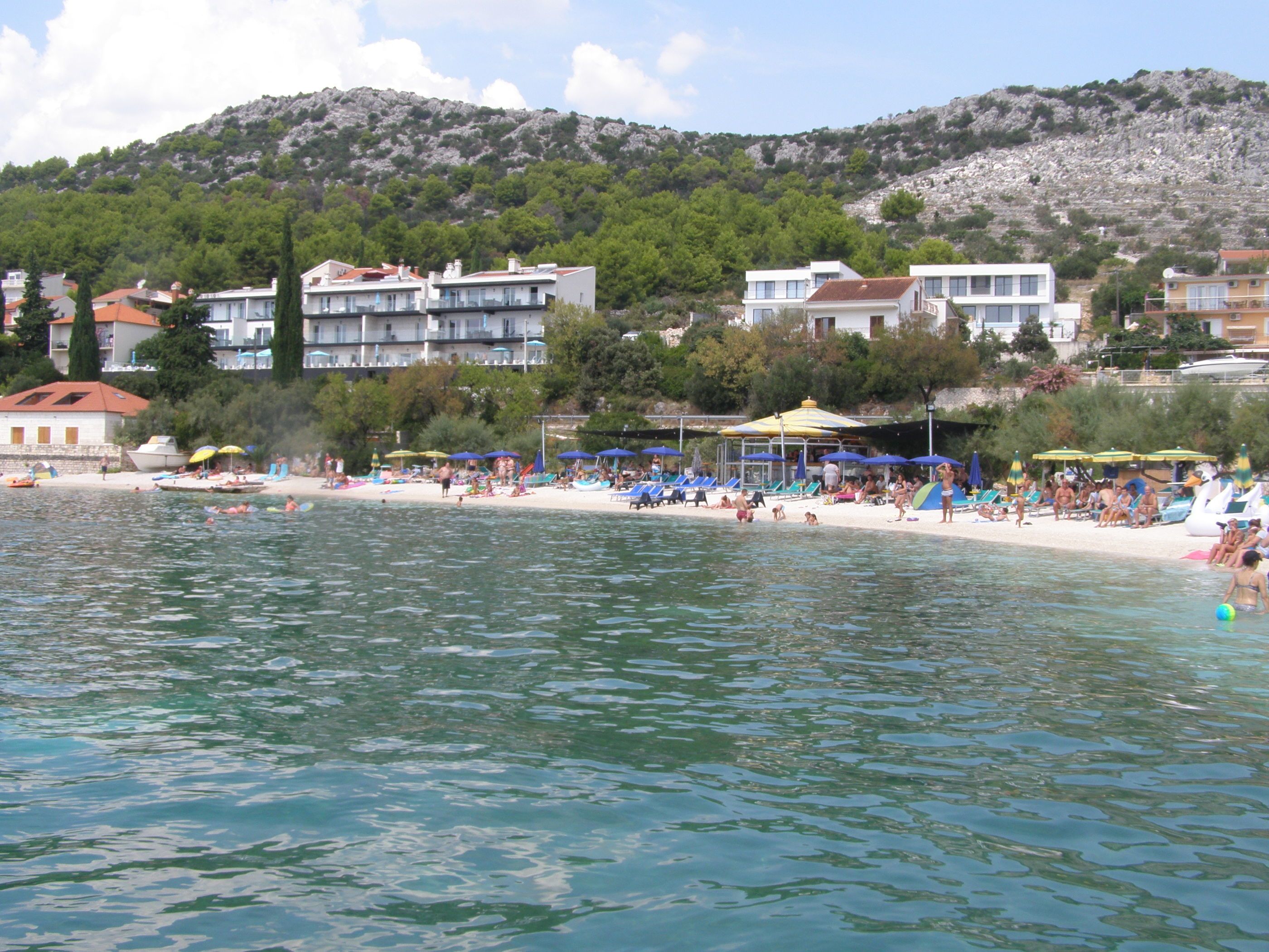 Vlak bij het strand