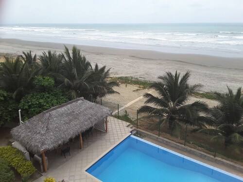 Playa Dorada. Right on the sand