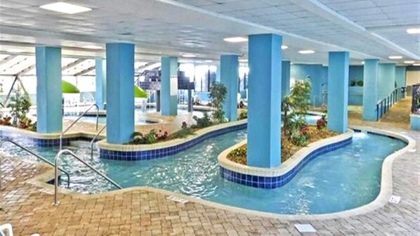 Indoor pool, outdoor pool