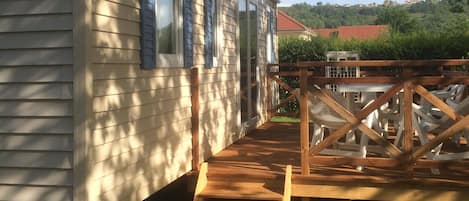 Mobile Home Confort, 3 chambres | Vue de la chambre