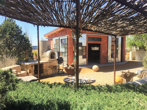 Loft-Like Living in Marfa with Sexy Outdoor Shower