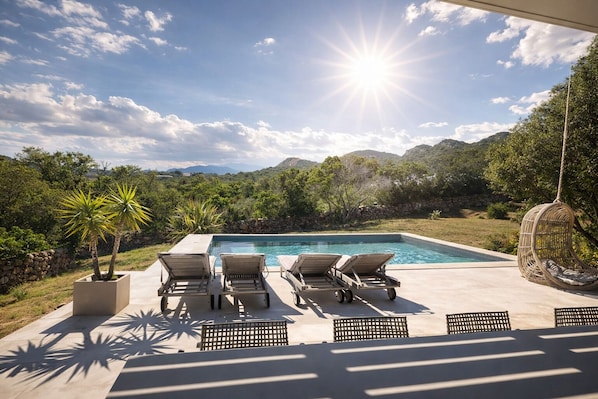 A heated pool - Exceptional villa with sea & mountain views- Sainte-Lucie de Porto-Vecchio (Zonza)