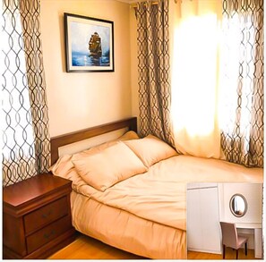 2 bedrooms, in-room safe, iron/ironing board, WiFi