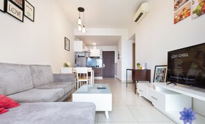 TV connectée, cheminée