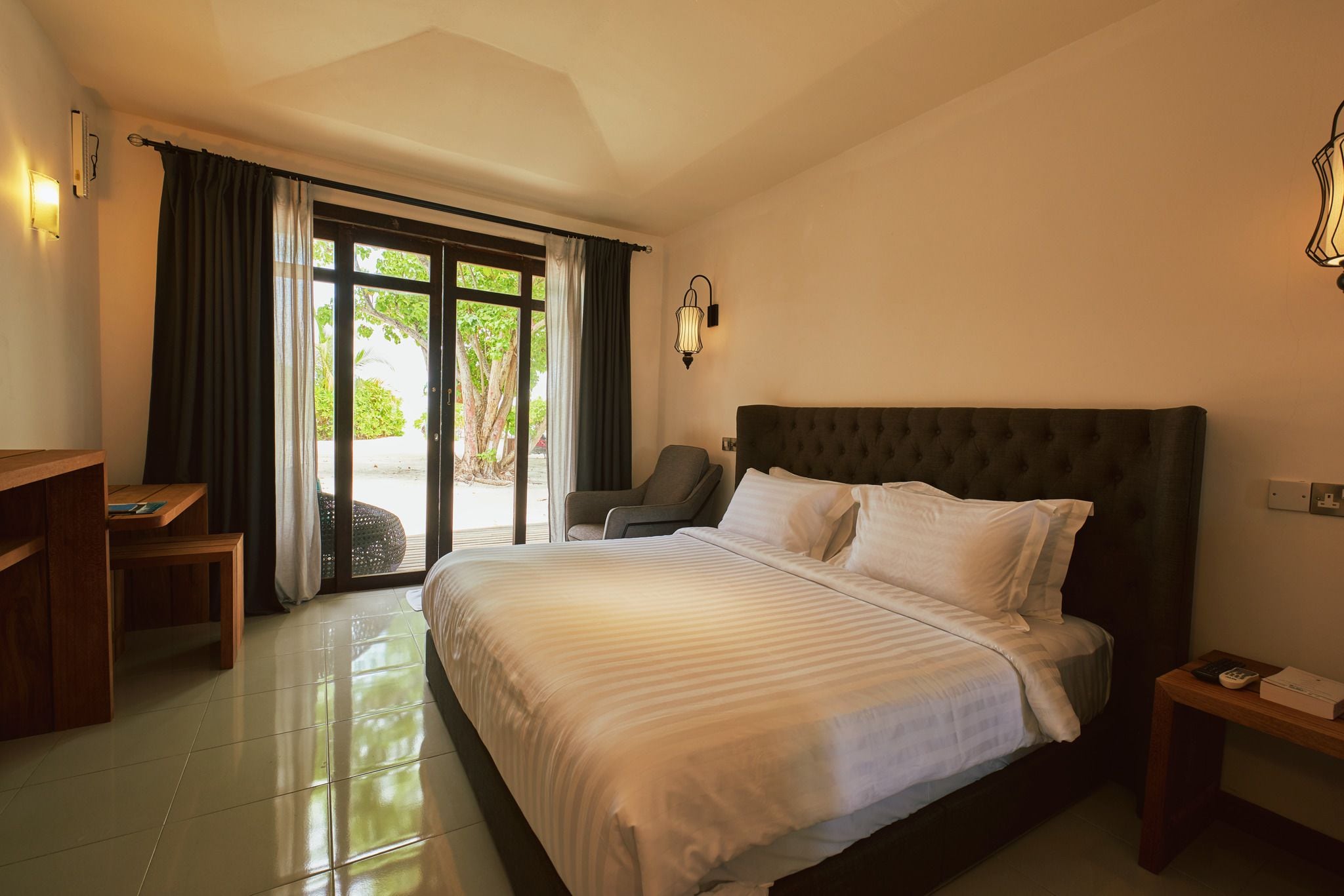 Sea View Deluxe Double Room | 1 bedroom, premium bedding, in-room safe, individually decorated