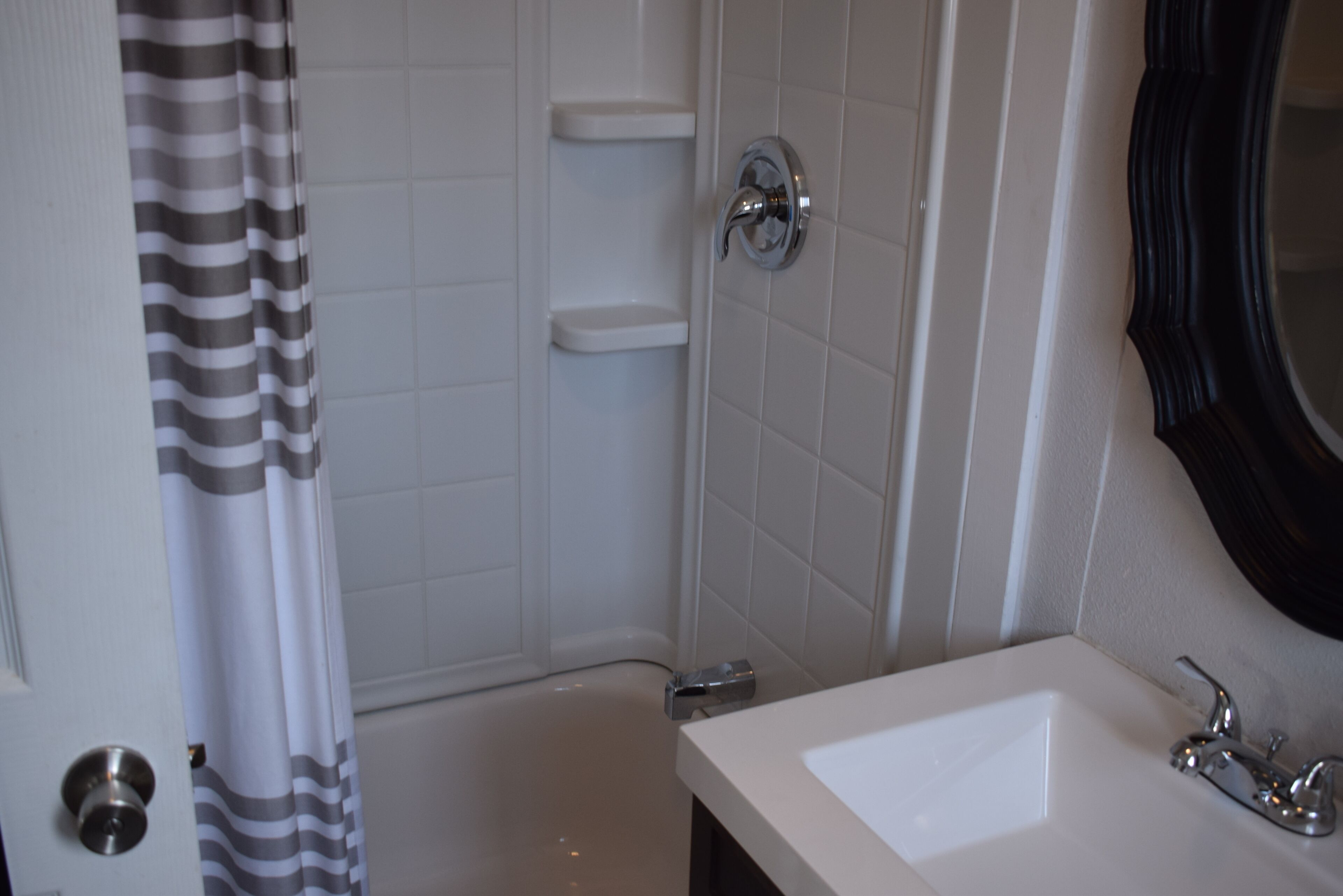 Hair dryer, towels