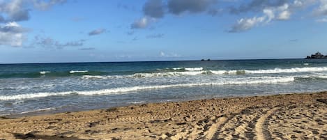 Sun loungers, beach towels