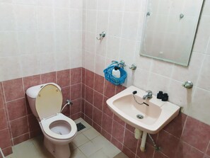 Sabonete, shampoo, papel higiênico 
