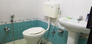 Soap, shampoo, toilet paper