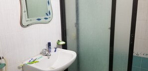 Soap, shampoo, toilet paper