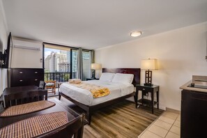 Desk, iron/ironing board, free WiFi, bed sheets