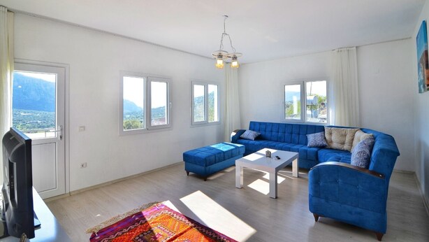 Apartment, 2 Bedrooms | Living room - Kas Kalkan Kaputas Apart Ciftlik Evi (Kas)