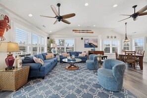 TV, DVD player, table football, stereo - Koinania Cottage | 245 ft from the Beach | Private Pool (Virginia Beach)