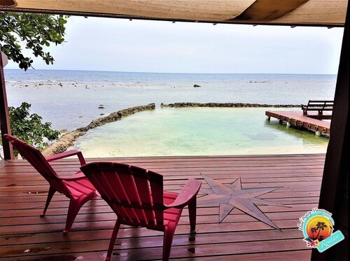 Private oceanfront home with private beach and dock