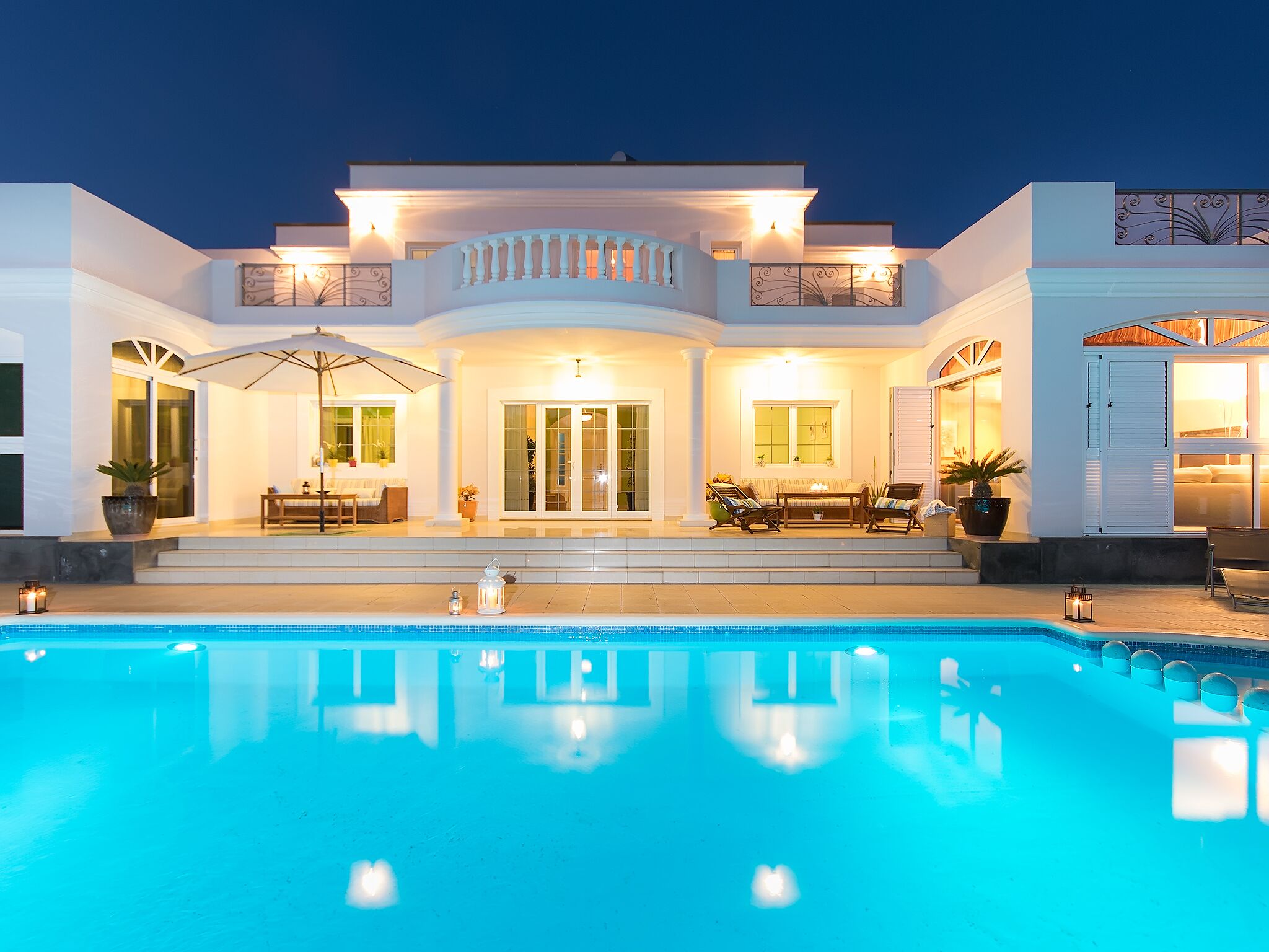 A heated pool
