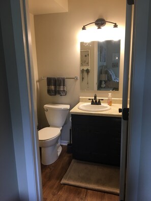 Hiustenkuivaaja, pyyhkeet, saippua, sampoo