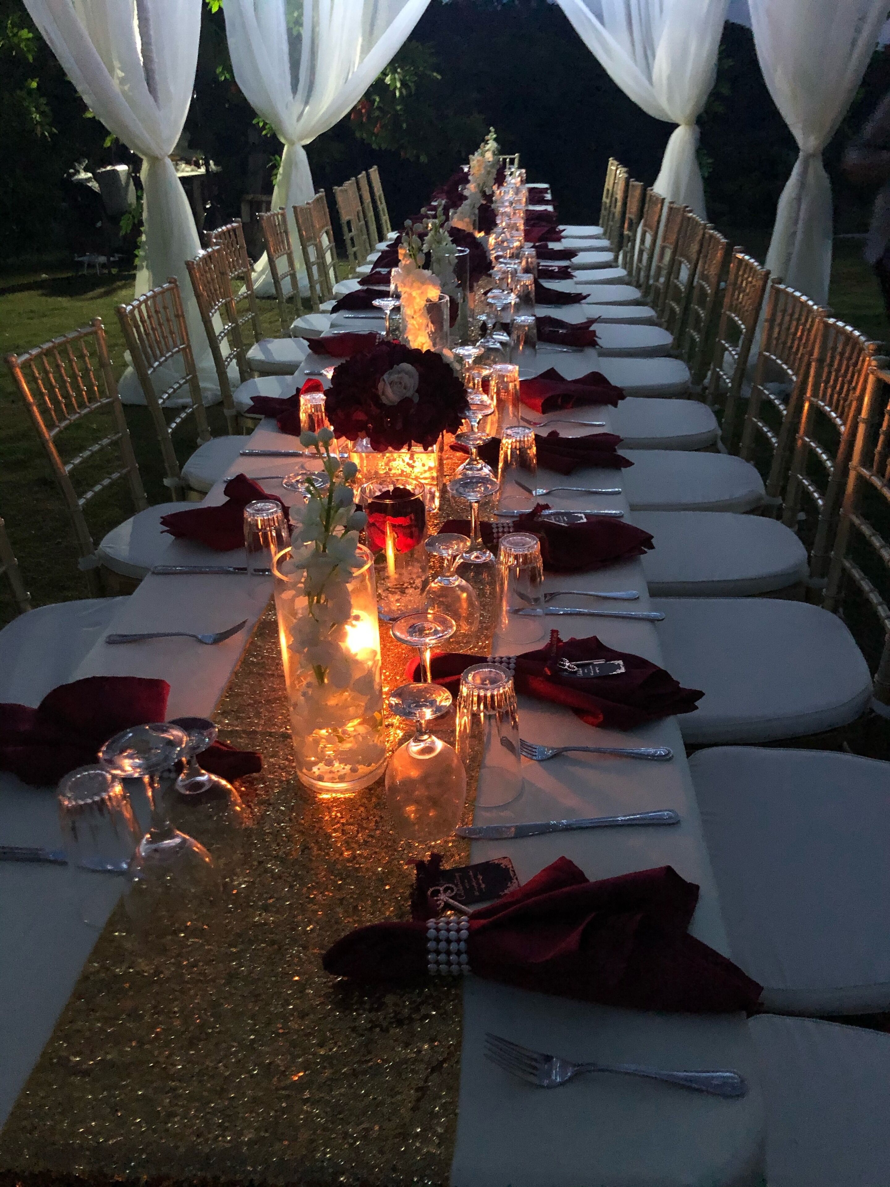 Área para banquetes al aire libre