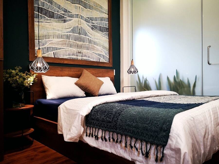 Design Double Room, 1 Queen Bed, Patio, River View | Desk, soundproofing, free WiFi, bed sheets