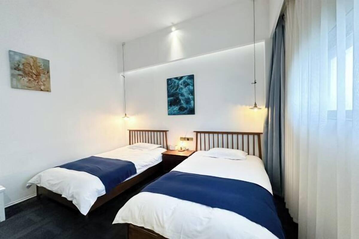 Individually decorated, individually furnished, desk, blackout curtains