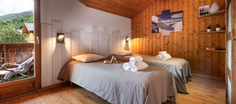 Chalet met sauna, aan de voet van de hellingen voor 14 personen