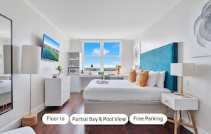 Iron/ironing board, travel crib, WiFi, bed sheets