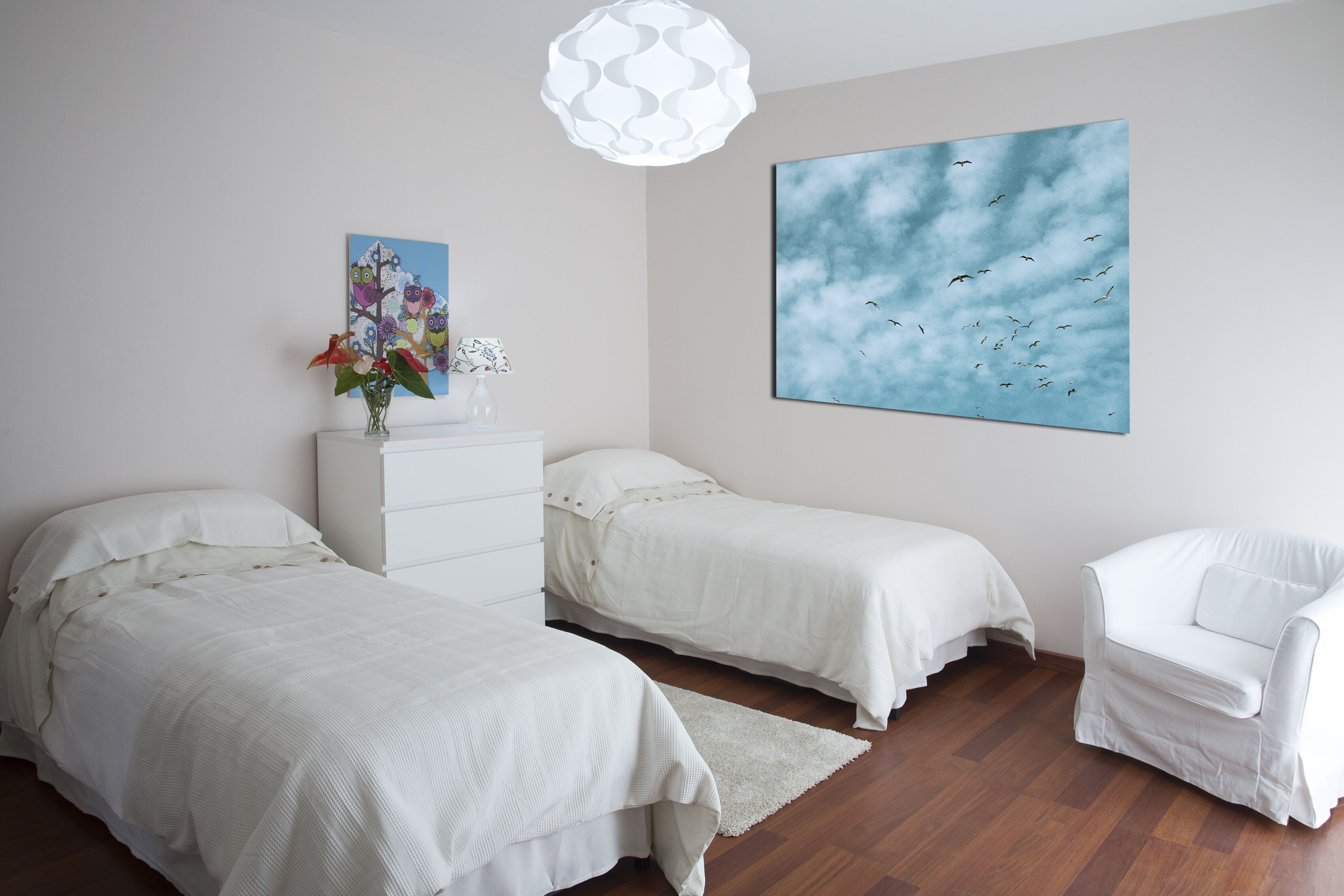 3 slaapkamers, een kluis op de kamer, een strijkplank/strijkijzer