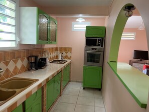 Fridge, microwave, oven, coffee/tea maker - Very nice F3 furnished comfort for rent (Ducos)