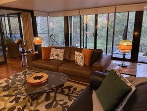 Smart-TV, Kamin, Netflix, DVD-Player