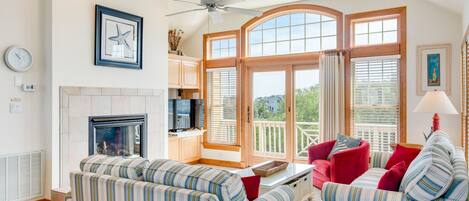 TV, fireplace, DVD player, ping pong