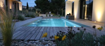 Large contemporary villa with swimming pool