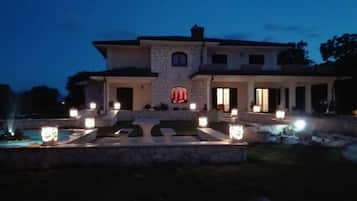 Front of property - evening/night