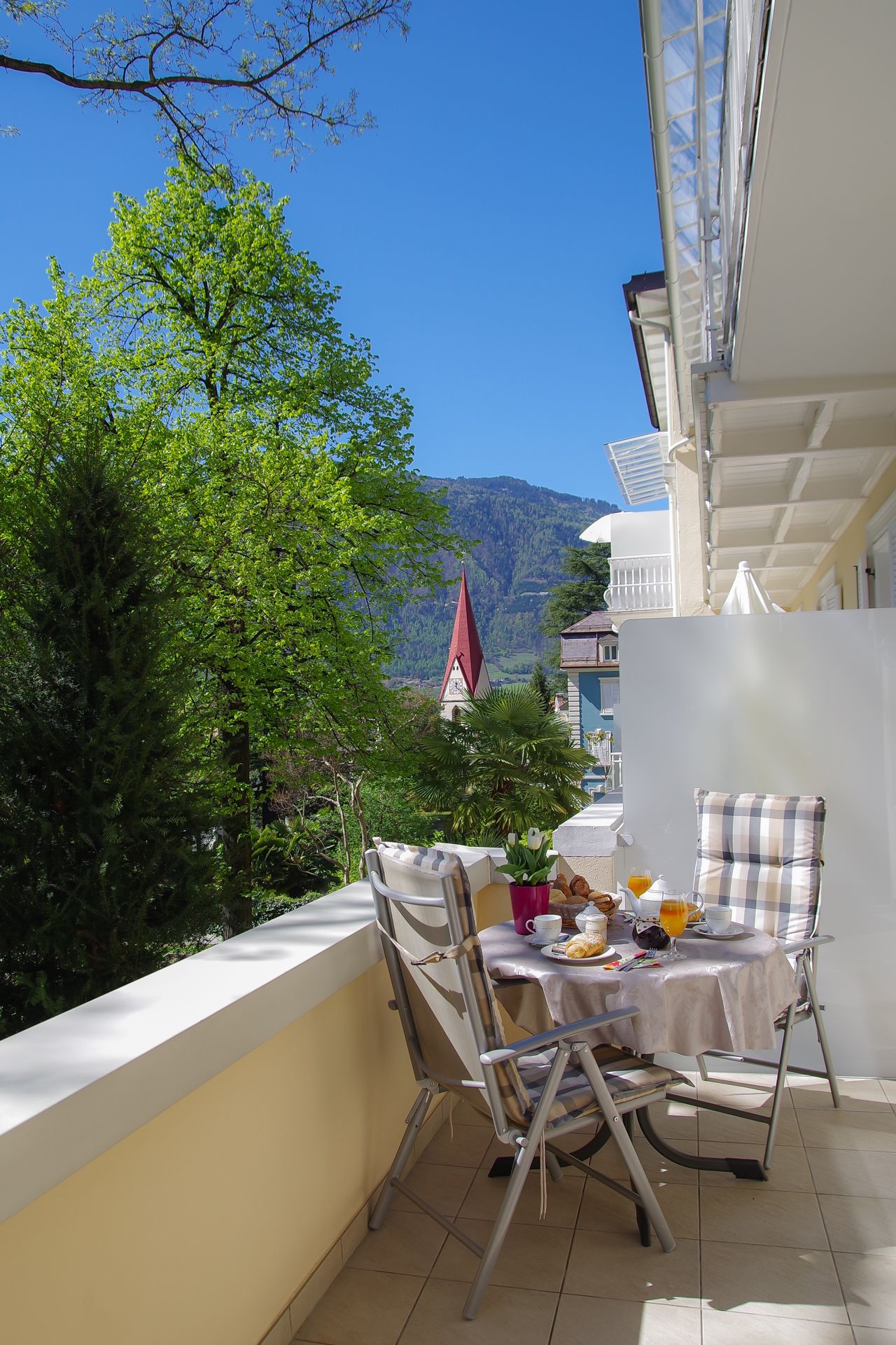 Appartamento Superior, 1 camera da letto, balcone, lato giardino (Elegance) | Terrazza/patio