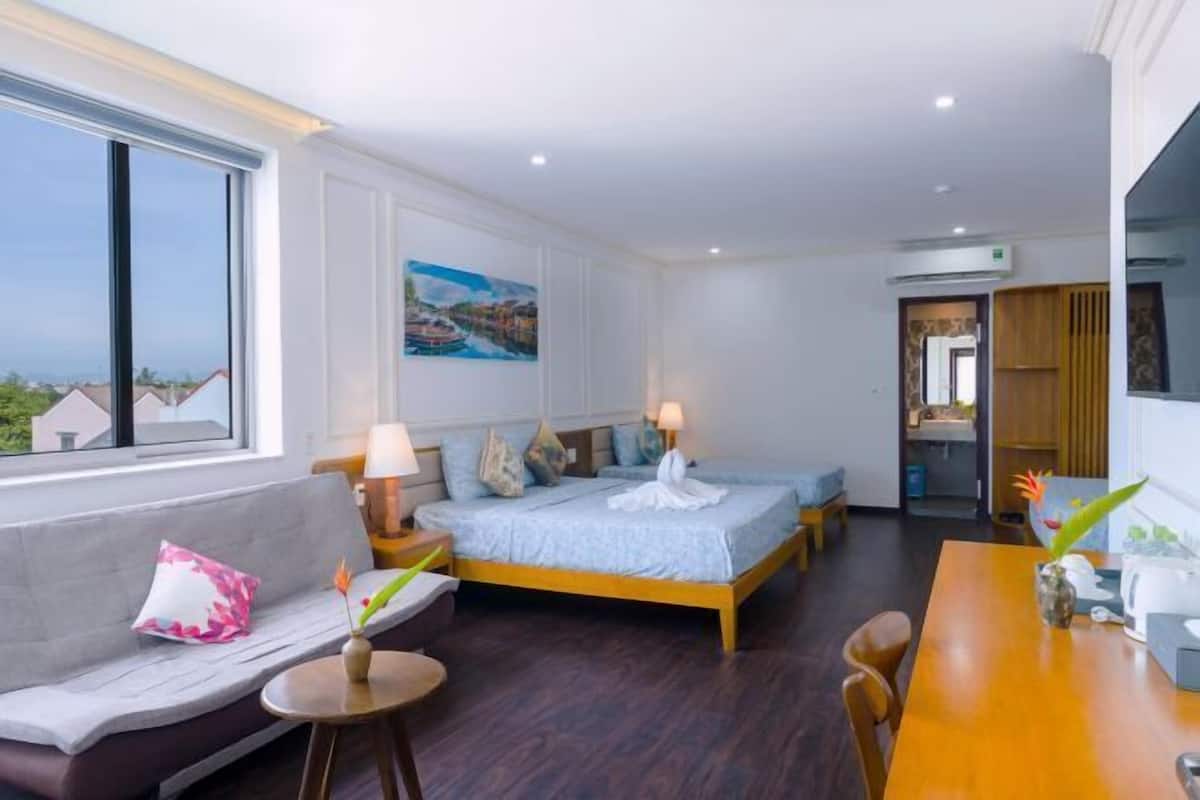 1 habitación y ropa de cama de alta calidad