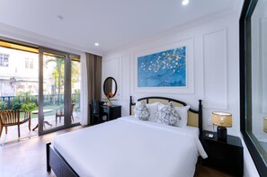 Premier tweepersoonskamer | 1 slaapkamer, luxe beddengoed, bedden met traagschuimmatras