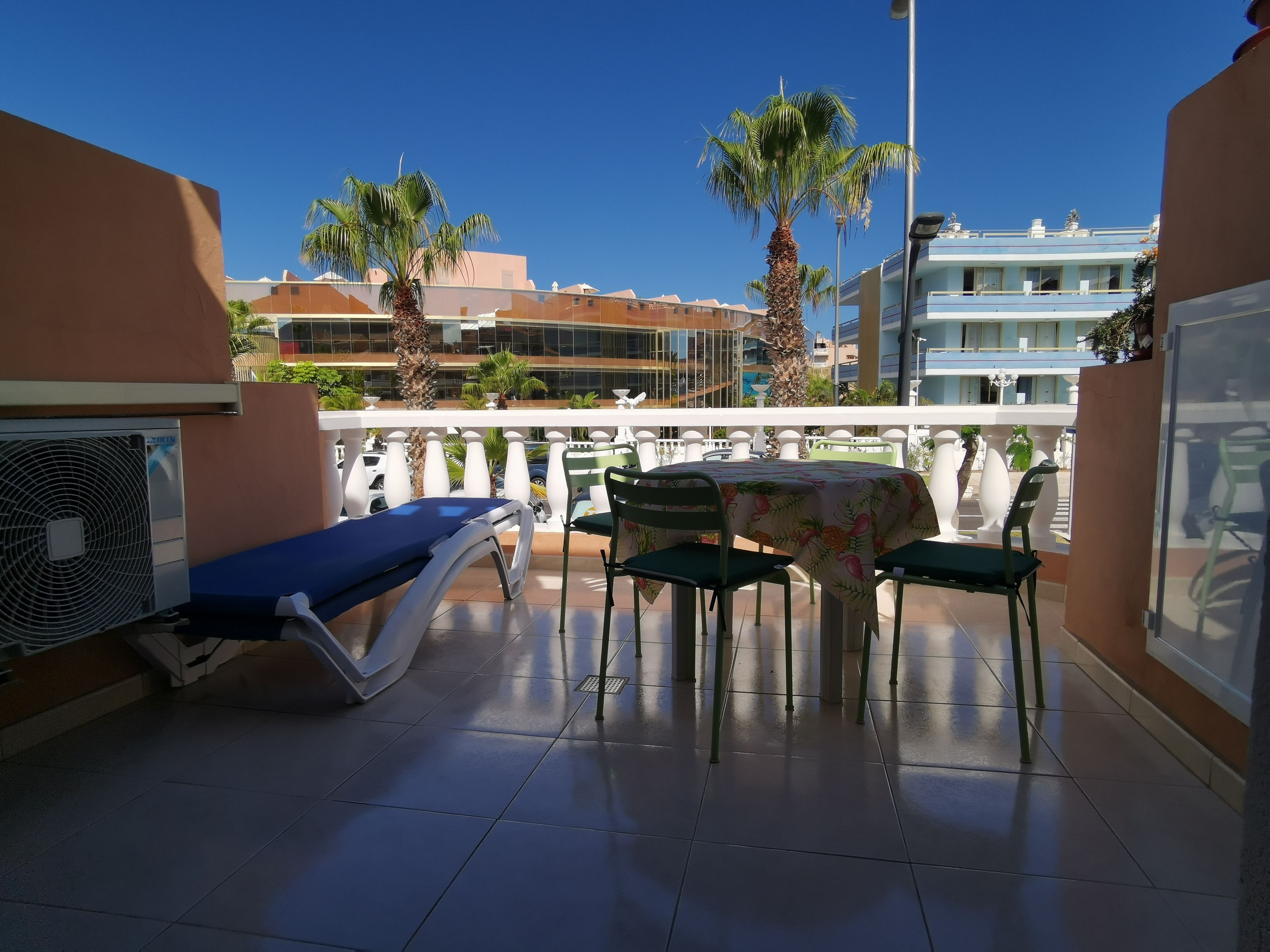Panoramic-Apartment, 1 Schlafzimmer, eingeschränkter Meerblick, Strandnähe (D008 Las Vistas TRG) | Terrasse/Patio