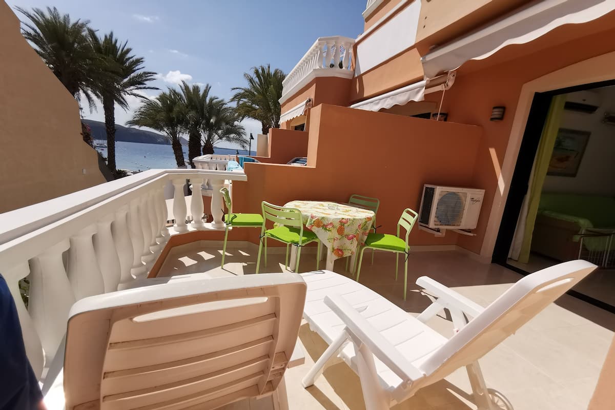 Apartamento panorámico, 1 habitación, vistas parciales al mar (B124 Las Vistas TRG) | Terraza o patio
