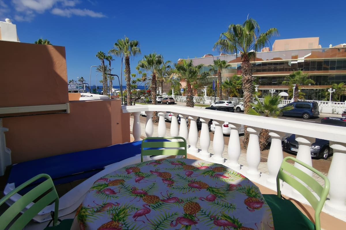 Apartamento panorámico, 1 habitación, vistas parciales al mar (D008 Las Vistas TRG) | Terraza o patio