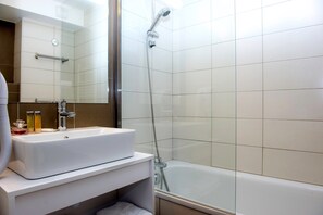 Towels, soap, shampoo