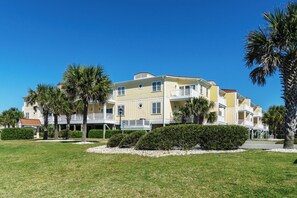 Exterior - Greyt Escape: Lovely, Ocean View Condo Across from OKI Pier with Community Pool, (Oak Island)