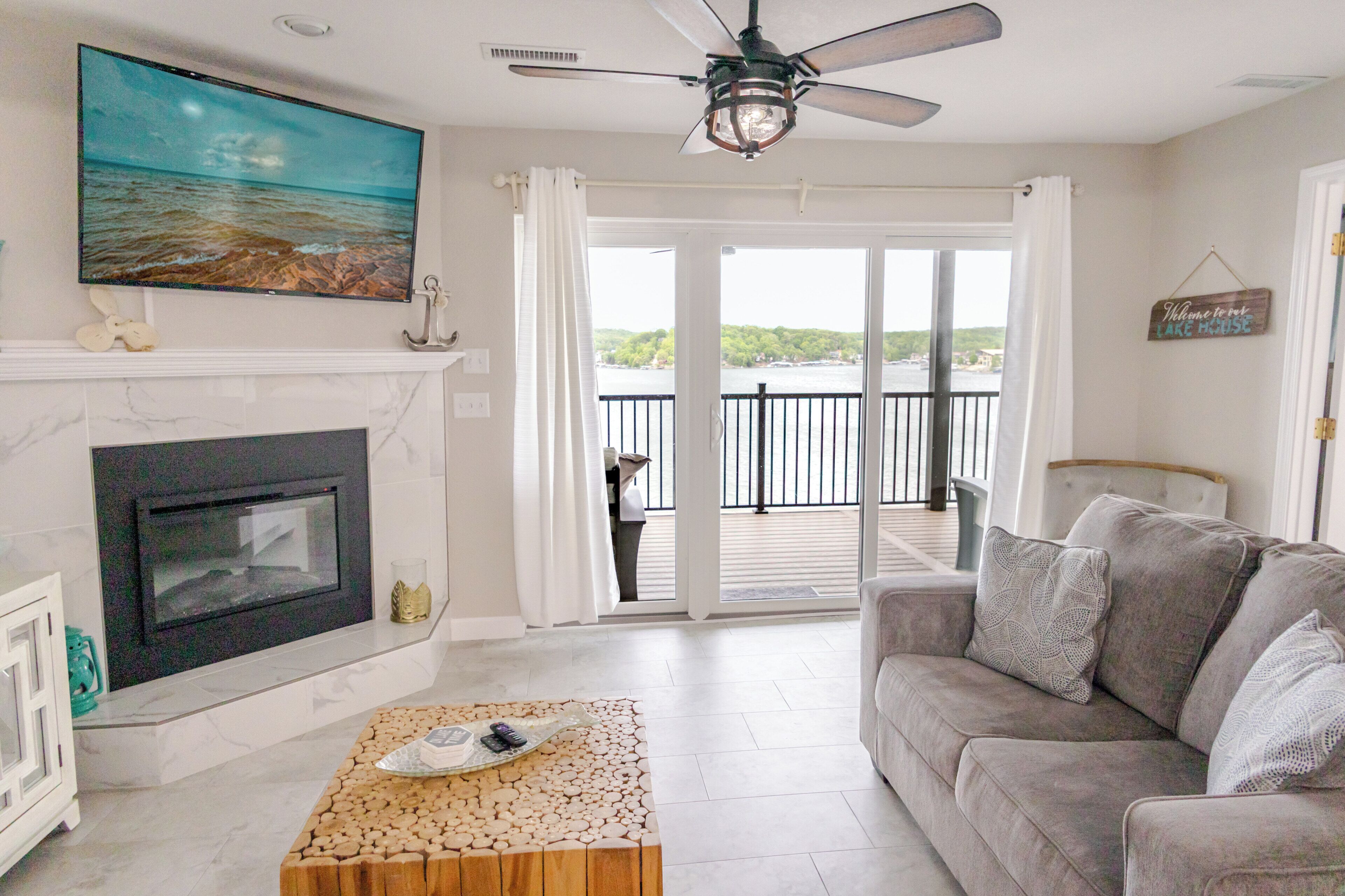 Smart TV, fireplace, Netflix, toys