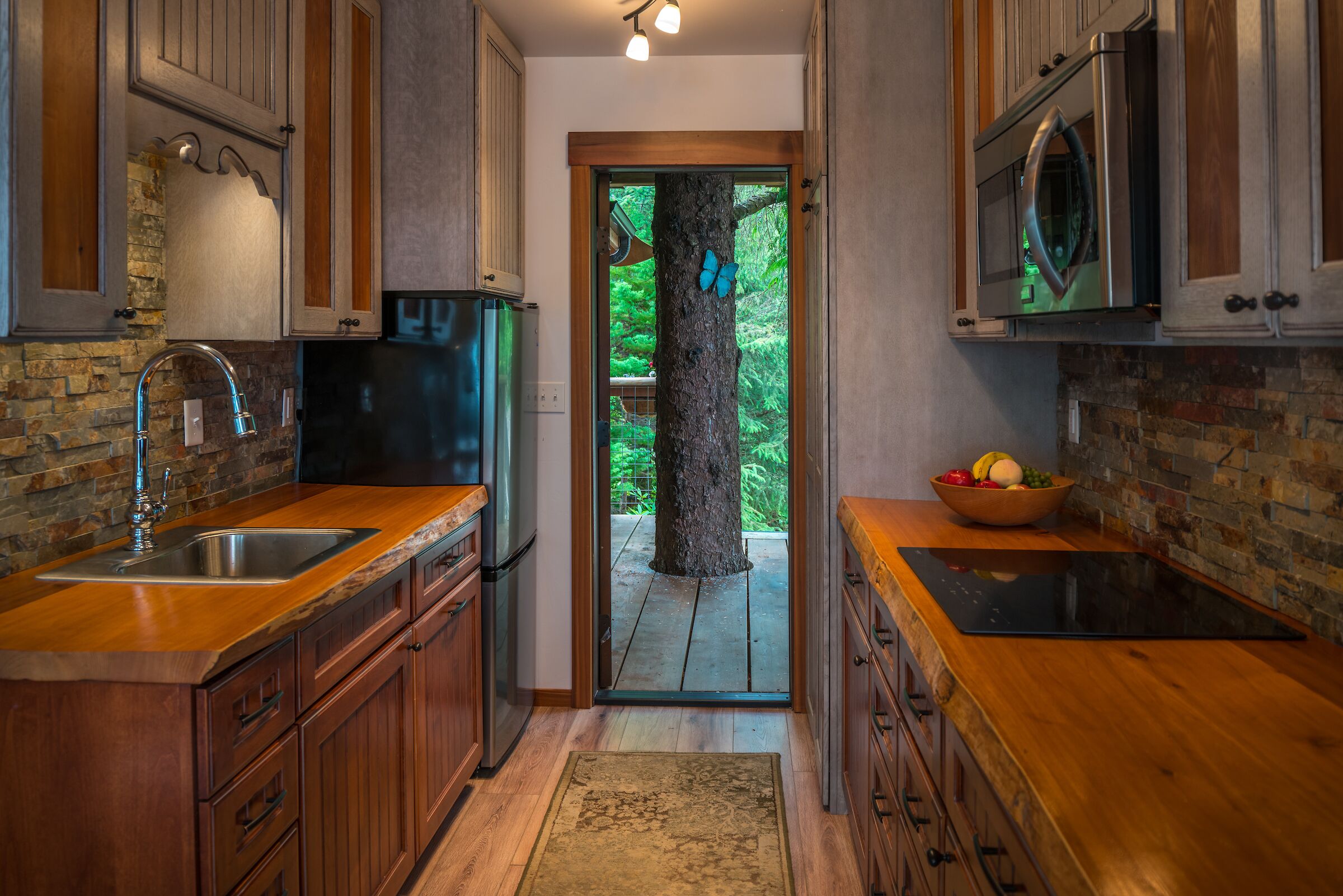 Réfrigérateur, micro-ondes, plaque de cuisson, lave-vaisselle