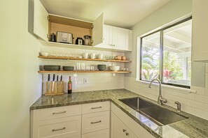 Fridge, microwave, oven, stovetop - Sleeping Giant Cottage with Plunge Pool TNVC #1244 (Kapaa)
