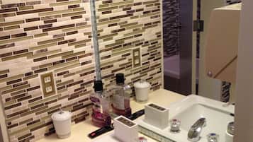 Hair dryer, towels