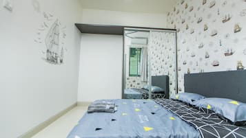 1 bedroom, WiFi, bed sheets
