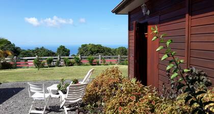 Wooden chalet, sea view