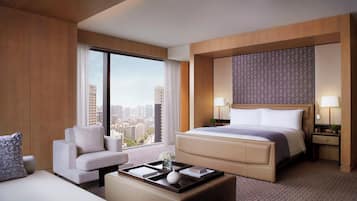 俱乐部套房, 1 张特大床, 无烟房, 城市景观 | 1 多间卧室、高档床上用品、迷你吧、客房内保险箱