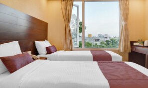 Standard Room | Soundproofing, iron/ironing board, free WiFi, bed sheets - Treebo Premium The Crystal, Chinar Park (Barasat)