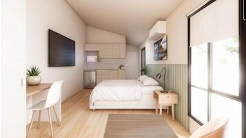 Individually decorated, individually furnished, soundproofing